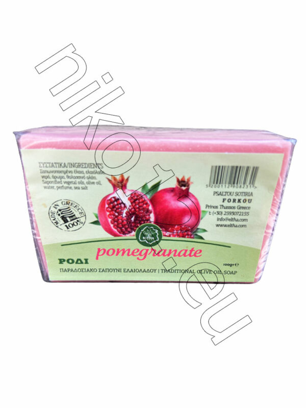 Eltha Forkos Traditional Olive oil soap Pomegranate - Традиционен сапун от маслиново масло с Нар, 100 гр