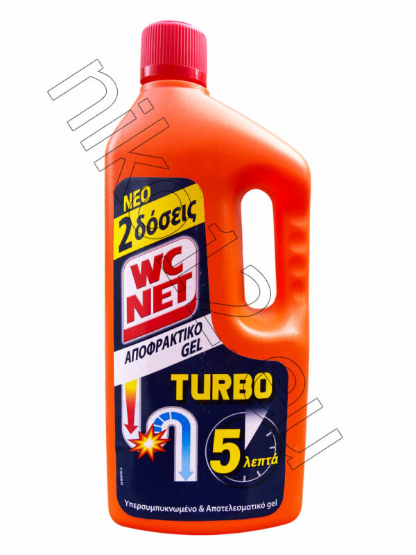 WC Net Uunclocking Gel Turbo - Гел за отпушване на канали , 1л