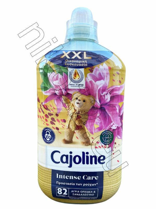 Cajoline Intense Care Gold - Концентриран омекотител за тъкани с аромат на Дива орхидея и Сандалово дърво, 82пр 1.725л