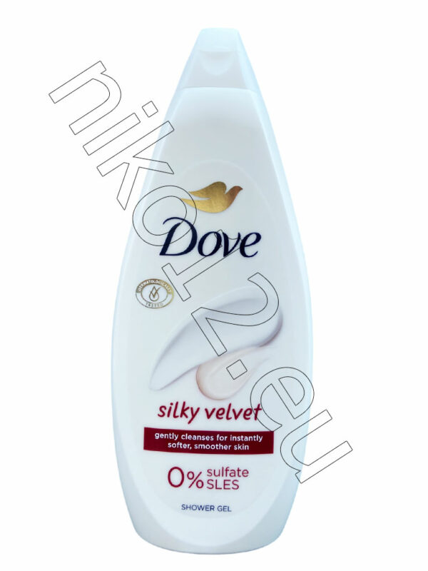 Dove Shower Silky Velvet  - Подхранващ душ-гел за тяло, 720мл